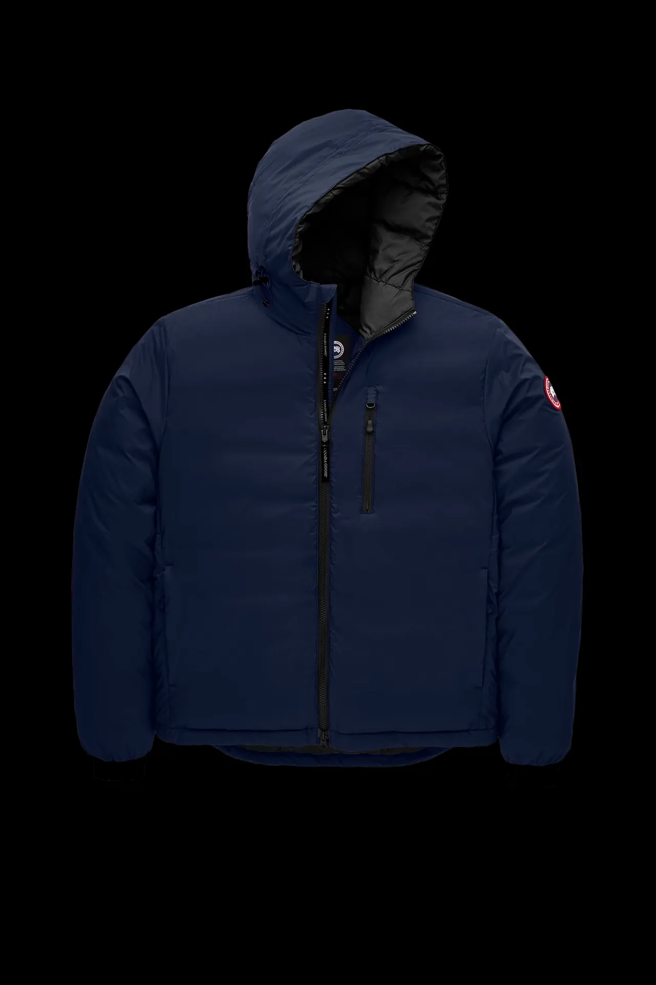 Model 5078M Lodge men's short hooded lightweight model. Color: Dark Blue official website picture. Size: S M L XL XXL.